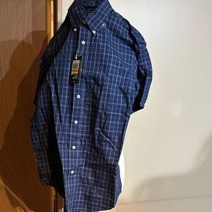 Arrow Navy Plaid Button Down Shirt
